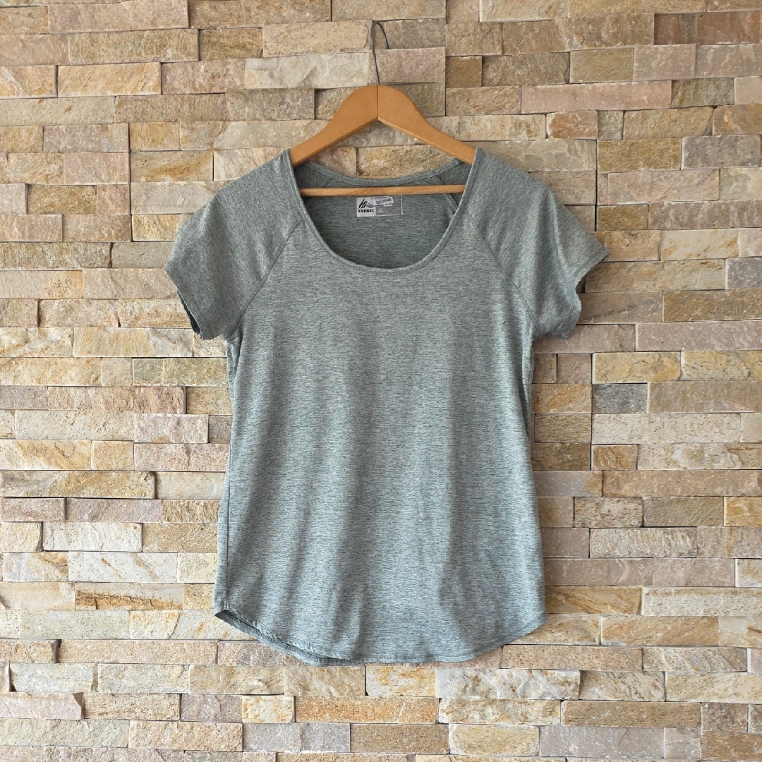Rbx Women's Light Green Scoop Neck Short Sleeve Athletic Top